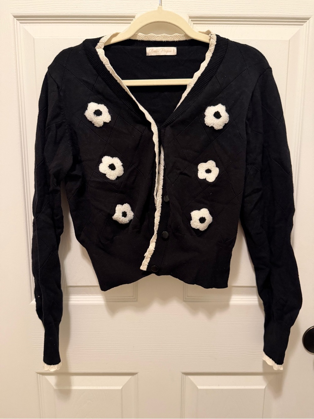 Black Vintage Inspired Cardigan Sweater